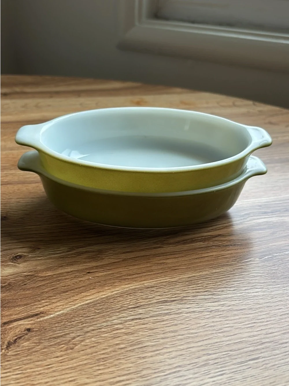Vintage Pyrex 700 Avocado Green 10 oz Oval Casserole Dishes - Set of 4
